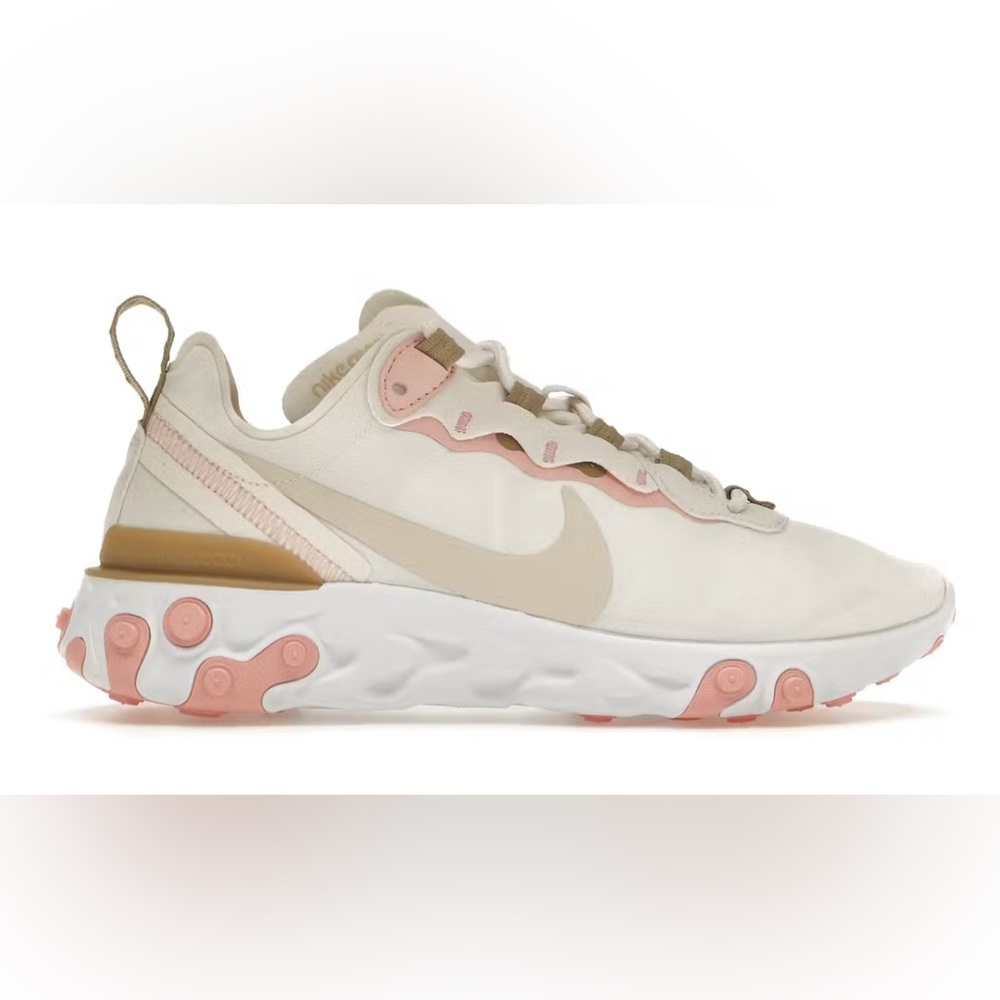 Nike React Element 55 in Salmon/Brown